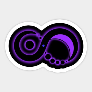 Solaris Moebius Violett (Logo klein) Sticker